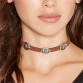 2017 New Brown Leather Rope Necklaces Goth Fashion Designer Collar Chokers Necklace For Women Factory Wholesale Bijoux