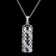 LKNSPCN871 2016 New Fashion Silver Jewelry, Silver Plated Cubic Zirconia Pendant Necklace For Women