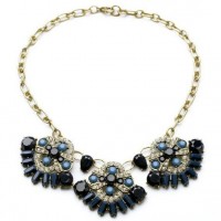 New Short Design Luxury Exaggerate Black Flower Choker Necklace Vintage Necklace Collar Necklace Brand Fashion Jewelry